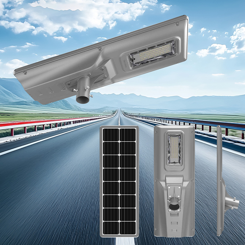 Lampadaire solaire à écran plat tout-en-un de 60 W Lampadaire solaire à écran plat tout-en-un de 60 W