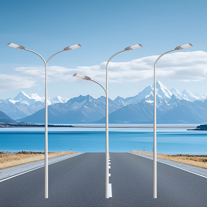 Lampadaire LED extérieur à bras simple/double 40 W-200 W